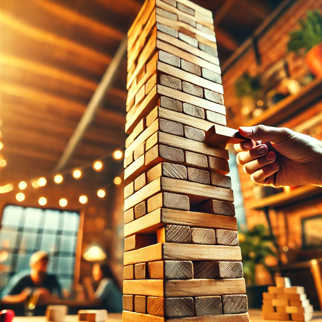 Jenga gioco mattoncini di legno