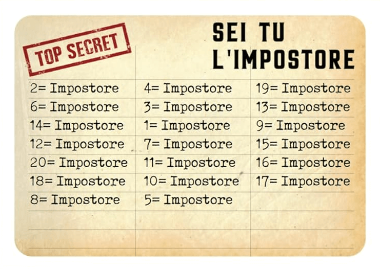 carta impostore